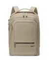 Tumi Harrison Bradner Leather Backpack In Limestone