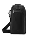 Tumi Harrison Gregory Leather Sling Bag In Black