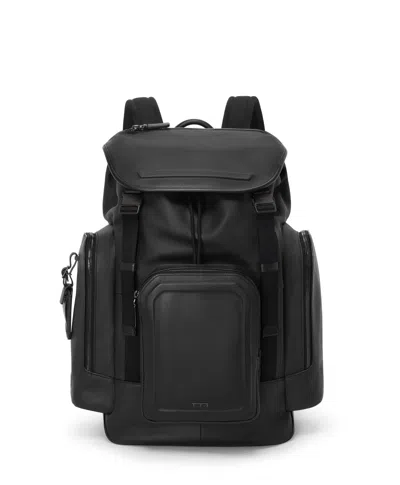 Tumi Harrison Griffen Flap Backpack In Black Bombe
