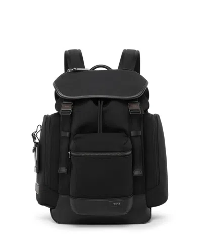 Tumi Harrison Small Griffen Flap Backpack In Midnight Black