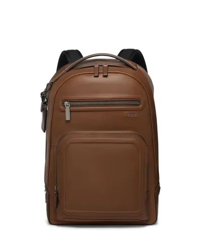Tumi Harrison Warren Backpack In Cognac Bombe