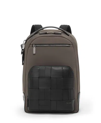 Tumi Harrison Warren Backpack In Taupe/black Woven