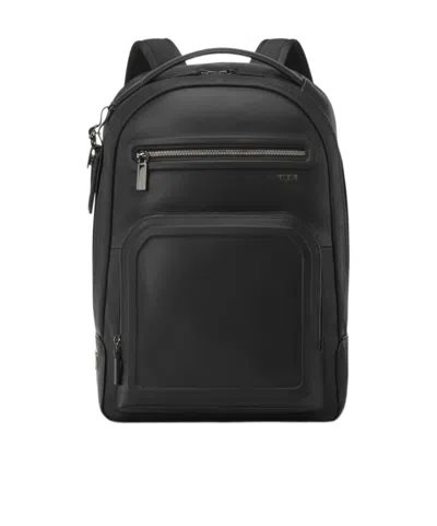 Tumi Harrison Warren Zip Backpack In Black Bombe
