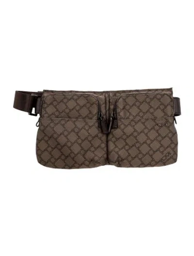 Pre-owned Tumi Jacquard Belt Bag In Brown