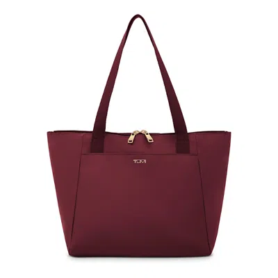 Tumi Just In Case Small Tote Bag In Burgundy