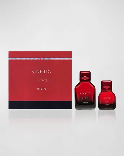 Tumi Kinetic [-:- Gmt]  For Men 3.4 Oz. Eau De Parfum Gift Set In White