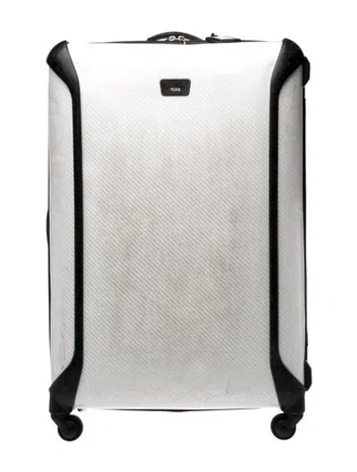 Pre-owned Tumi Large Rolling Suitcase In White