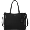 Tumi Valetta Large Tote In Black/gunmetal
