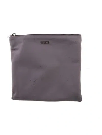 Pre-owned Tumi Lavender  Cosmetic Zip Pouch In Purple