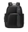 Tumi Leather Arrivé Barker Backpack In Black