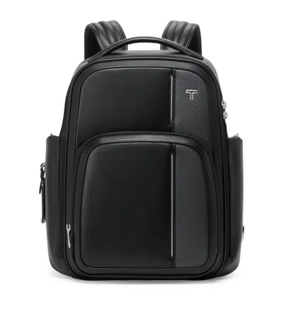 Tumi Leather Arrivé Barker Backpack In Black