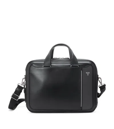 Tumi Leather Arrivé Hannover Slim Briefcase In Black