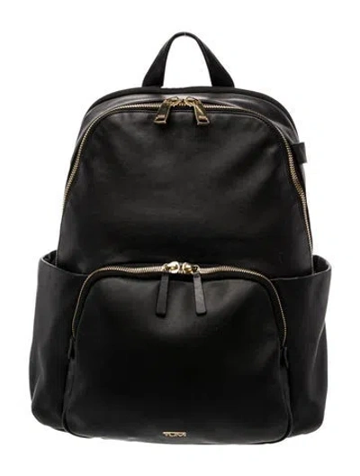 Pre-owned Tumi Leather Backpack In Black