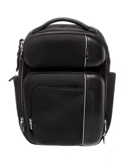 Pre-owned Tumi Leather Backpack In Black