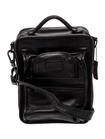 Pre-owned Tumi Leather Backpack In Black