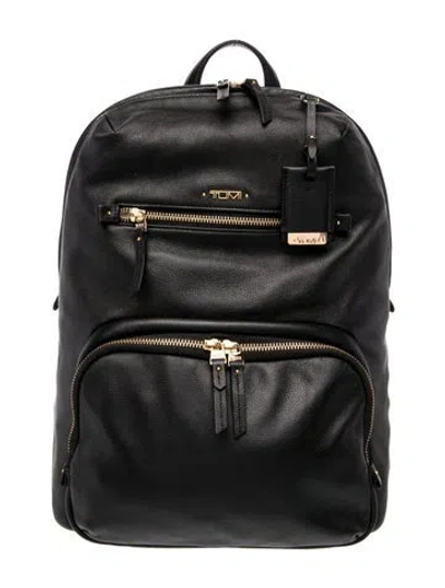 Pre-owned Tumi Leather Backpack In Black