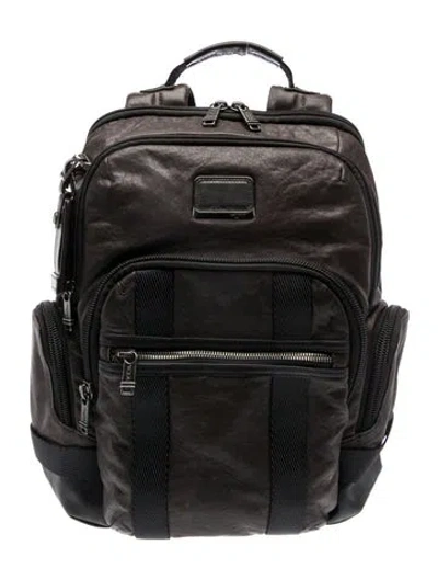 Pre-owned Tumi Leather Backpack In Black