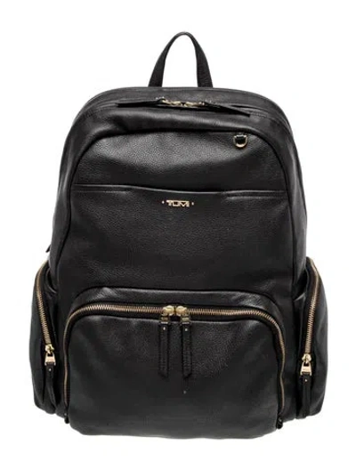 Pre-owned Tumi Leather Backpack In Black