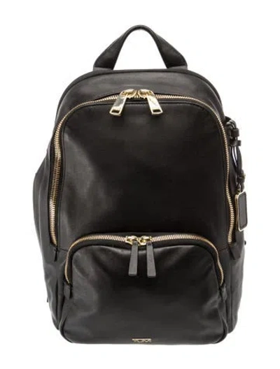 Pre-owned Tumi Leather Backpack In Black