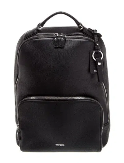 Pre-owned Tumi Leather Backpack In Black