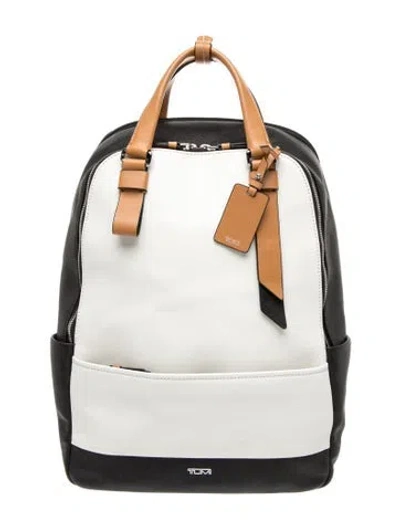 Pre-owned Tumi Leather Backpack In Black