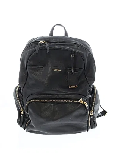 Pre-owned Tumi Leather Backpack In Black