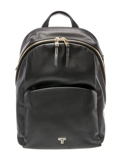 Pre-owned Tumi Leather Backpack In Black