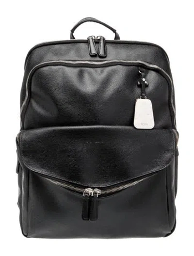 Pre-owned Tumi Leather Backpack In Black