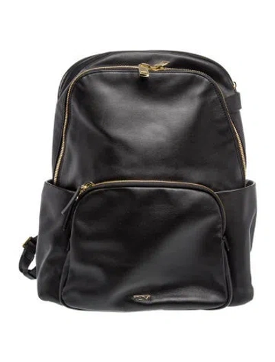 Pre-owned Tumi Leather Backpack In Black
