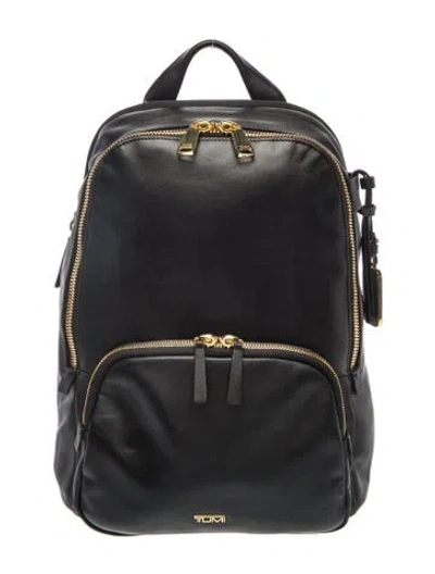 Pre-owned Tumi Leather Backpack In Black