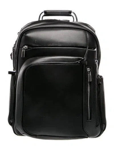Pre-owned Tumi Leather Backpack In Black