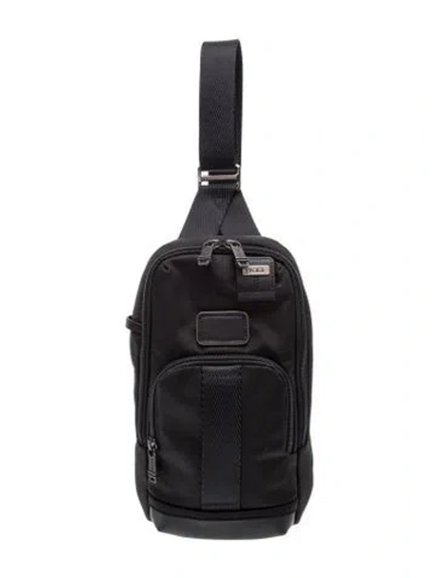 Pre-owned Tumi Leather Backpack In Black