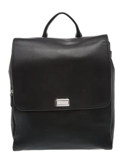 Pre-owned Tumi Leather Backpack In Black