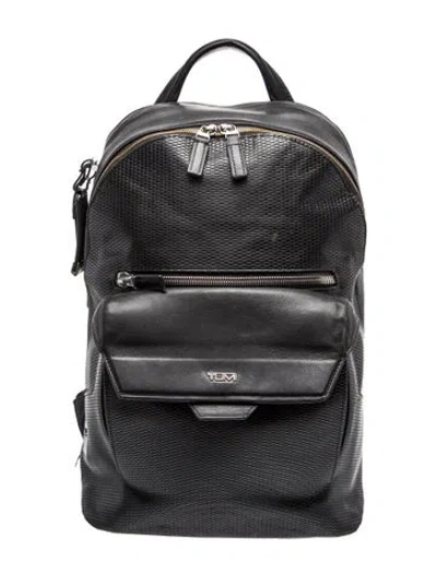 Pre-owned Tumi Leather Backpack In Black