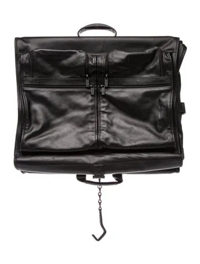 Pre-owned Tumi Leather Backpack In Black