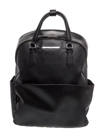 Pre-owned Tumi Leather Backpack In Black