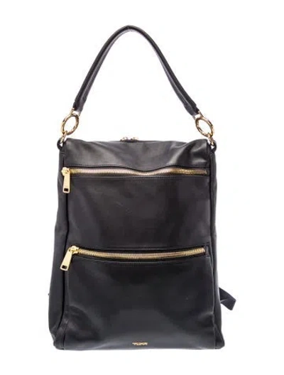 Pre-owned Tumi Leather Backpack In Black