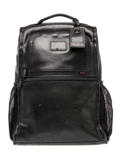 Pre-owned Tumi Leather Backpack In Black/grey