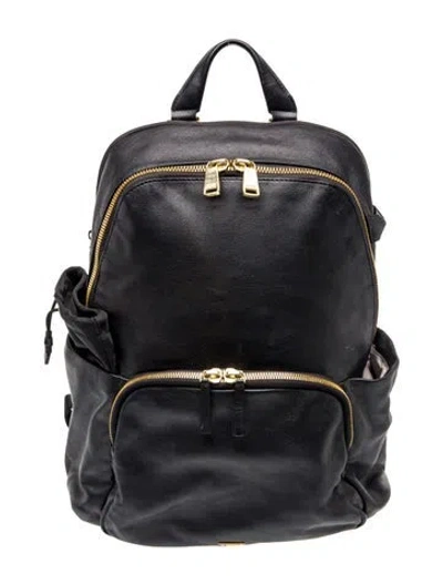 Pre-owned Tumi Leather Backpack In Blue