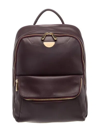 Pre-owned Tumi Leather Backpack In Brown