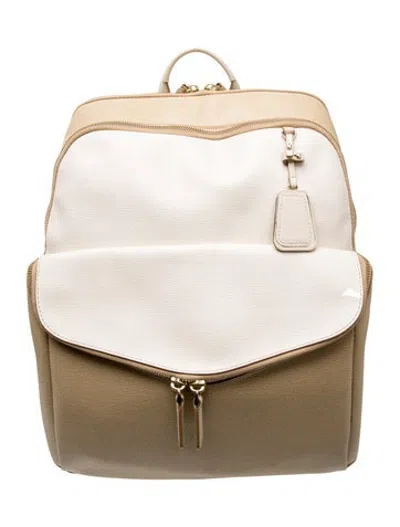 Pre-owned Tumi Leather Backpack In Neutrals