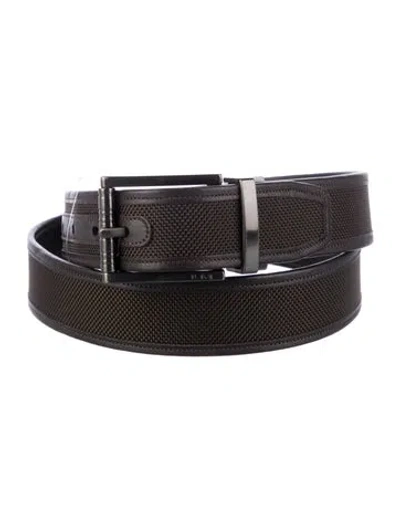 Pre-owned Tumi Leather Belt In Brown