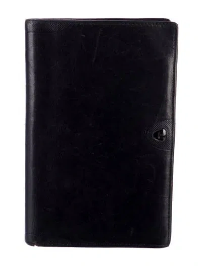 Pre-owned Tumi Leather Bifold Wallet In Black