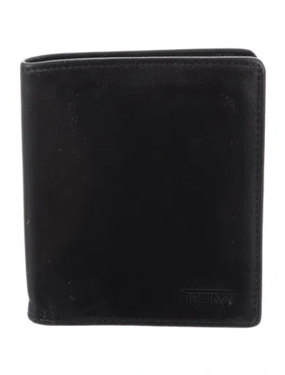 Pre-owned Tumi Leather Bifold Wallet In Black