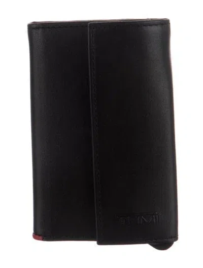 Pre-owned Tumi Leather Bifold Wallet In Black