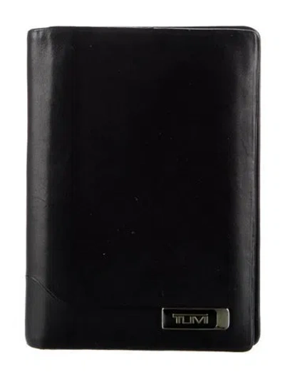 Pre-owned Tumi Leather Bifold Wallet In Black