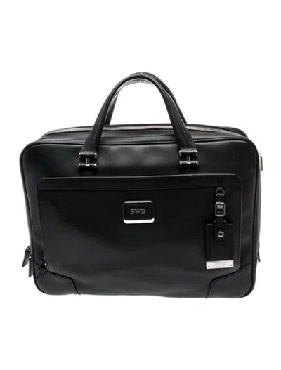 Pre-owned Tumi Leather Briefcase In Black