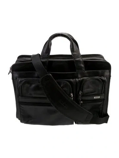 Pre-owned Tumi Leather Briefcase In Black