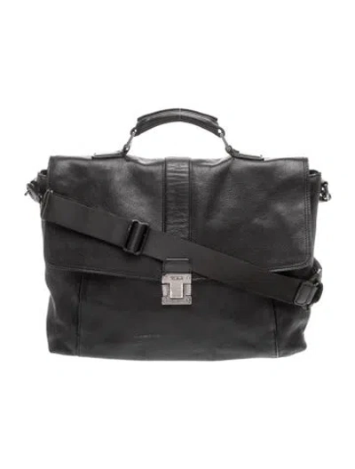 Pre-owned Tumi Leather Briefcase In Black