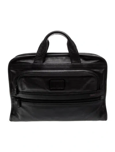 Pre-owned Tumi Leather Briefcase In Black